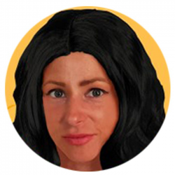 ΑΠΟΚΡΙΑΤΙΚΗ ΠΕΡΟΥΚΑ ΜΑΚΡΙΑ ΜΕ ΜΠΟΥΚΛΕΣ ΜΑΥΡΗ 3-1835