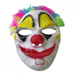 ΑΠΟΚΡΙΑΤΙΚΗ ΜΑΣΚΑ ΚΛΟΟΥΝ ΜΕ ΜΑΛΛΙΑ ΠΟΛΥΧΡΩΜΑ 3-2190