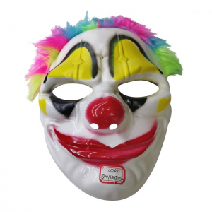 ΑΠΟΚΡΙΑΤΙΚΗ ΜΑΣΚΑ ΚΛΟΟΥΝ ΜΕ ΜΑΛΛΙΑ ΠΟΛΥΧΡΩΜΑ 3-2190