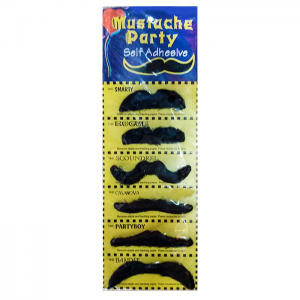 ΑΠΟΚΡΙΑΤΙΚΑ ΜΟΥΣΤΑΚΙΑ ΜΙΚΡΑ ΣΕΤ=6ΤΕΜ 3-1133