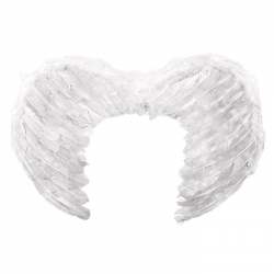 ΑΠΟΚΡΙΑΤΙΚΑ ΦΤΕΡΑ ΑΓΓΕΛΟΥ ΛΕΥΚΑ 44x36cm 3-401