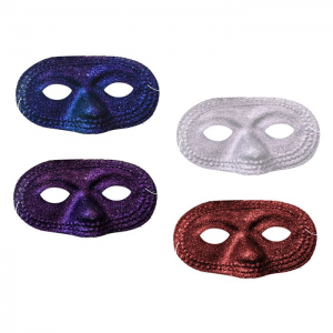 ΑΠΟΚΡΙΑΤΙΚΗ ΜΑΣΚΑ ΜΑΤΙΑ ΓΚΛΙΤΕΡ ΑΣΗΜΙ 16Χ8,5CM 3-1438