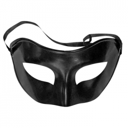 ΑΠΟΚΡΙΑΤΙΚΗ ΜΑΣΚΑ ΚΟΚΑΛΙΝΗ ΜΟΝΟΧΡΩΜΗ ΜΑΤ ΜΑΥΡΗ 3-2113
