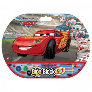 AS COMPANY GIGA BLOCKS ΣΕΤ ΖΩΓΡΑΦΙΚΗΣ 5 ΣΕ 1 DISNEY PIXAR CARS 1023-62717