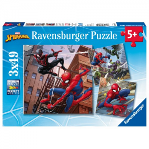 RAVENSBURGER PUZZLE 3Χ49 ΤΕΜ SPIDERMAN 08025
