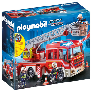 PLAYMOBIL CITY ACTION - ΌΧΗΜΑ ΠΥΡΟΣΒΕΣΤΙΚΗΣ ΜΕ ΣΚΑΛΑ ΚΑΙ ΚΑΛΑΘΙ ΔΙΑΣΩΣΗΣ 9463