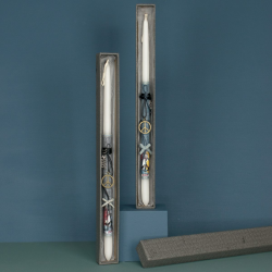 ΓΕΡΑΛΗΣ ΣΤΡΟΓΓΥΛΟ ΛΑΜΠΑΔΑΚΙ ΑΣΠΡΟ ΜΠΛΕ ΚΡΕΜΑΣΤΟ ΛΑΙΜΟΥ ΕΙΡΗΝΗ 018