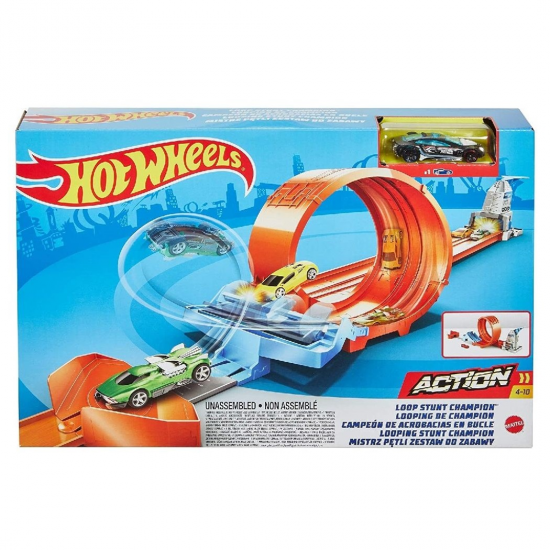 MATTEL HOT WHEELS ACTION CHAMPION LOOPING SET ΜΕ DRIFT GBF81 / GTV13