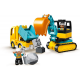 LEGO DUPLO - TRUCK AND TRACKED EXCAVATOR 10931