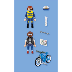 PLAYMOBIL ΑΣΤΥΝΟΜΙΚΟΣ ΚΑΙ ΚΛΕΦΤΗΣ ΠΟΔΗΛΑΤΩΝ 72076