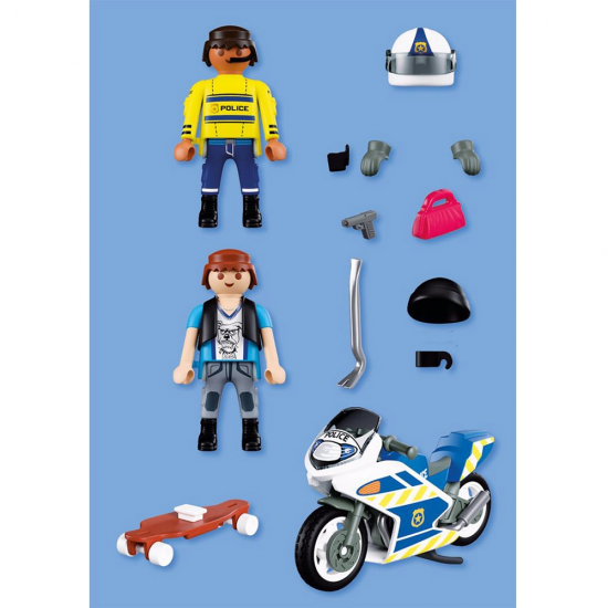 PLAYMOBIL ΑΣΤΥΝΟΜΙΚΗ ΚΑΤΑΔΙΩΞΗ ΜΕ ΜΟΤΟΣΙΚΛΕΤΑ 72079