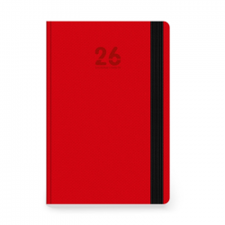 ΤΡΙΠΕΡΙΝΑΣ ΗΜΕΡΟΛΟΓΙΟ RODONIT ΗΜΕΡΗΣΙΟ ΜΕ ΛΑΣΤΙΧΟ 2026 ΚΟΚΚΙΝΟ 12Χ17 448315