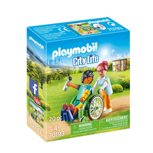 PLAYMOBIL CITY LIFE - ΑΣΘΕΝΗΣ ΜΕ ΚΑΡΟΤΣΑΚΙ 70193