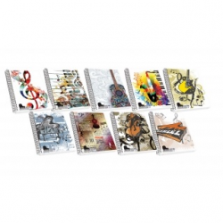 SKAG ΤΕΤΡΑΔΙΟ ΜΟΥΣΙΚΗΣ ΣΠΙΡΑΛ Α4 Φ40