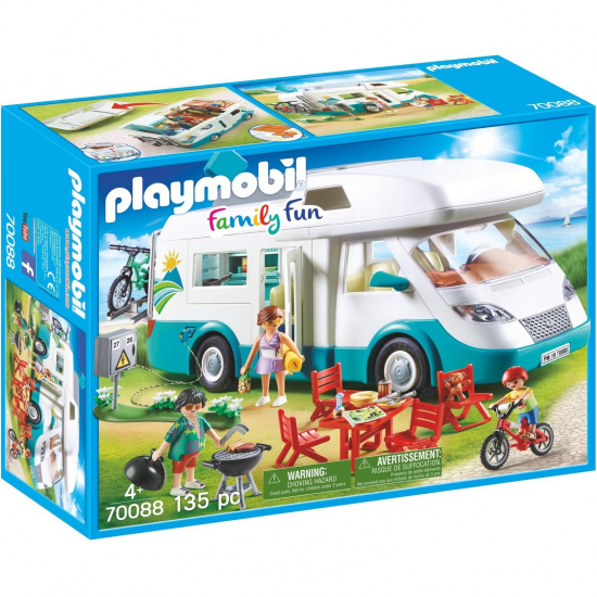 PLAYMOBIL FAMILY FUN - ΑΥΤΟΚΙΝΟΥΜΕΝΟ ΟΙΚΟΓΕΝΕΙΑΚΟ ΤΡΟΧΟΣΠΙΤΟ 70088