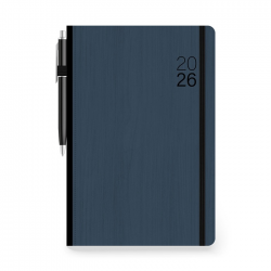 ΤΡΙΠΕΡΙΝΑΣ ΗΜΕΡΟΛΟΓΙΟ ΗΜΕΡΗΣΙΟ 2026 ECO 17Χ24 ΜΕ ΛΑΣΤΙΧΟ ΚΑΙ ΔΩΡΟ ΣΤΥΛΟ ΜΠΛΕ ΣΚΟΥΡΟ 891655