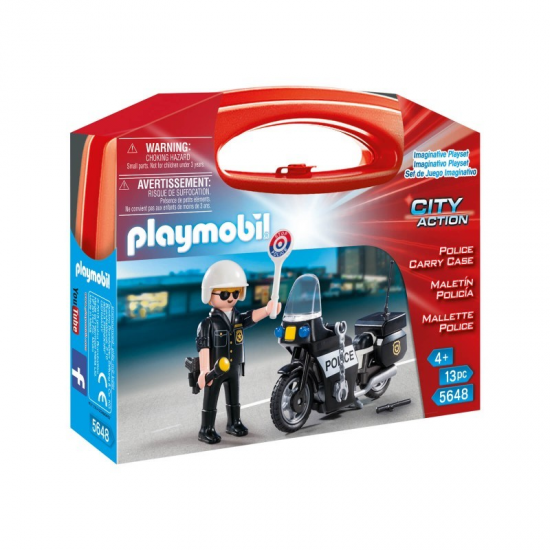 PLAYMOBIL CITY ACTION - ΒΑΛΙΤΣΑΚΙ ΑΣΤΥΝΟΜΟΣ ΜΕ ΜΟΤΟΣΙΚΛΕΤΑ 5648