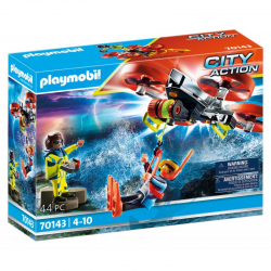 PLAYMOBIL CITY ACTION - ΕΠΙΧΕΙΡΗΣΗ ΔΙΑΣΩΣΗΣ ΔΥΤΗ ΜΕ DRONE 70143