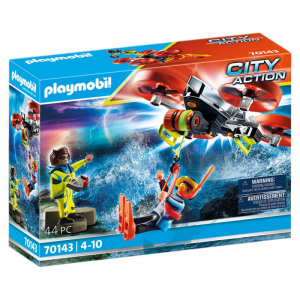 PLAYMOBIL CITY ACTION - ΕΠΙΧΕΙΡΗΣΗ ΔΙΑΣΩΣΗΣ ΔΥΤΗ ΜΕ DRONE 70143