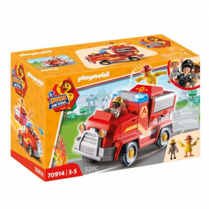 PLAYMOBIL DUCK ON CALL - ΟΧΗΜΑ ΠΥΡΟΣΒΕΣΤΙΚΗΣ ΜΕ ΚΑΝΟΝΙ ΝΕΡΟΥ 70914