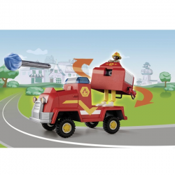 PLAYMOBIL DUCK ON CALL - ΟΧΗΜΑ ΠΥΡΟΣΒΕΣΤΙΚΗΣ ΜΕ ΚΑΝΟΝΙ ΝΕΡΟΥ 70914