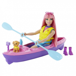 MATTEL BARBIE CAMPING DAISY ΚΟΥΚΛΑ ΜΕ ΚΑΝΟ HDF75