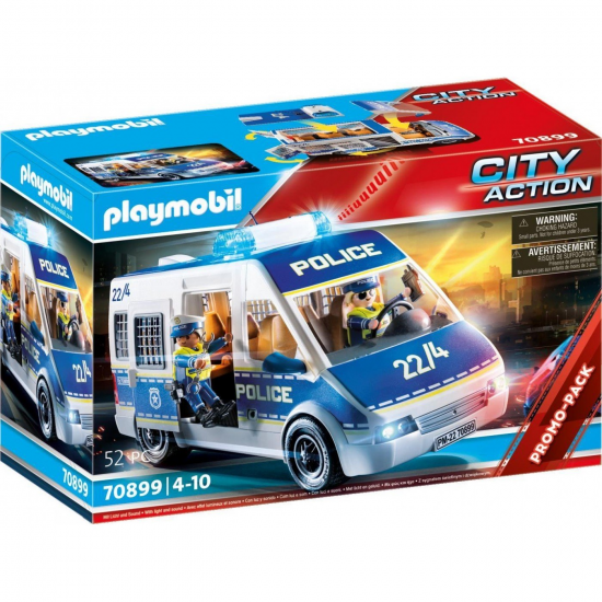 PLAYMOBIL CITY ACTION ΑΣΤΥΝΟΜΙΚΟ ΛΕΩΦΟΡΕΙΟ ΜΕ ΦΩΤΑ ΚΑΙ ΗΧΟ 70899