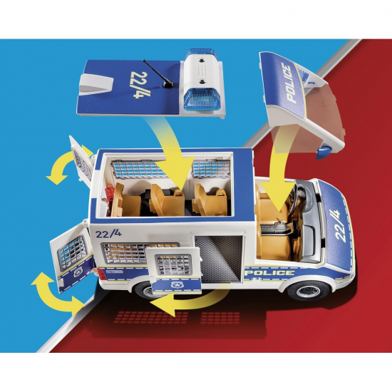 PLAYMOBIL CITY ACTION ΑΣΤΥΝΟΜΙΚΟ ΛΕΩΦΟΡΕΙΟ ΜΕ ΦΩΤΑ ΚΑΙ ΗΧΟ 70899
