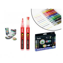 FIORELLO ΑΚΡΥΛΙΚΟΙ ΜΑΡΚΑΔΟΡΟΙ ΣΕΤ 12 ΧΡΩΜΑΤΩΝ GR-1106