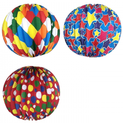 ΦΑΝΑΡΑΚΙ ΜΠΑΛΑ ΧΑΡΤΙΝΗ ΠΟΛΥΧΡΩΜΗ Φ26CM 73-57