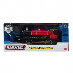 TEAMSTERZ AS COMPANY - ΤΡΕΝΑΚΙ ΜΗΧΑΝΗ ΚΟΚΚΙΝΟ 1:55 TANK ENGINE ΜΕ ΦΩΤΑ & ΗΧΟΥΣ 7535-70063