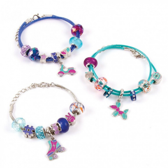 MAKE IT REAL - HALO CHARMS BRACELETS TRUE BLUE 1721