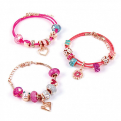 MAKE IT REAL - HALO CHARMS BRACELETS THINK PINK 1722